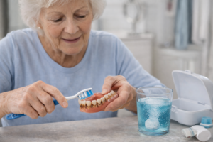 Clean Tobacco or Coffee Stains Off Dentures